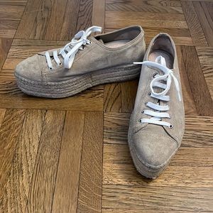 Miu Miu Suede Espadrille Sneakers